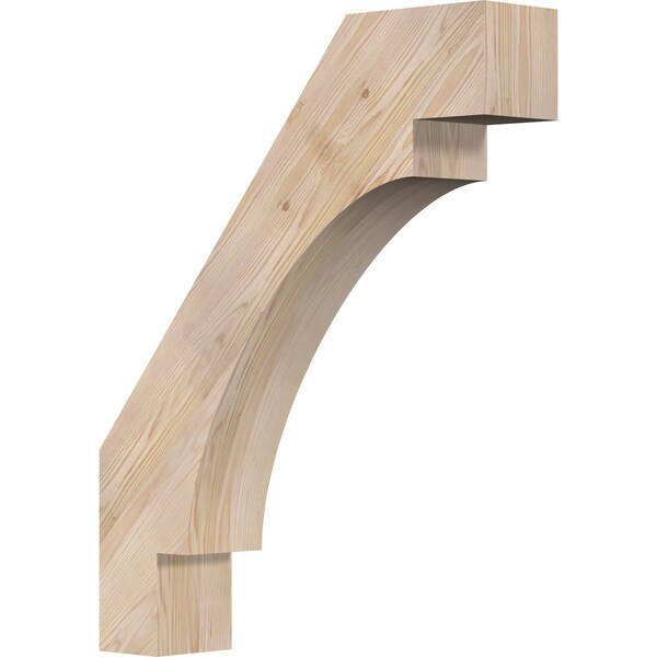 Ekena Millwork 5 1/2"W x 26"D x 32"H Merced Smooth Knee Brace, Douglas Fir BRC06X26X32MRC00SDF - main